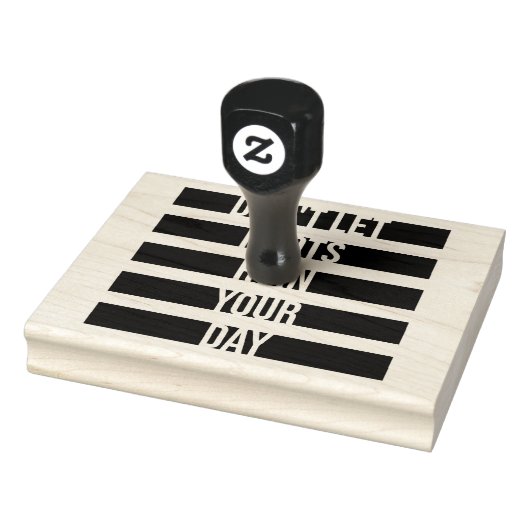 馬鹿にあなたの1日を台無しにさせない 面白い皮肉ユーモア ラバースタンプ (スタンプ)