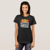 馬鹿にしている場合じゃない 耐性が低い警告 Tシャツ (正面フル)