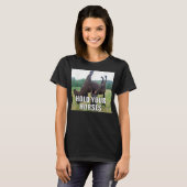 馬鹿にしないで 馬 おもしろ ミーム Tシャツ (正面フル)
