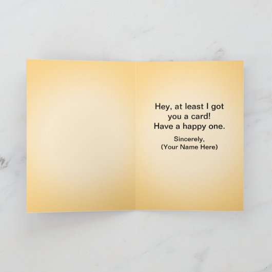 馬鹿に優しいメンズグリーティングカード シーズンカード (内部)