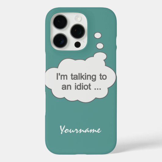 馬鹿に話す任意の色ケース Case-Mate iPhoneケース (裏面)