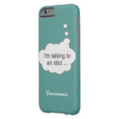 馬鹿に話す任意の色ケース Case-Mate iPhoneケース (裏面左)