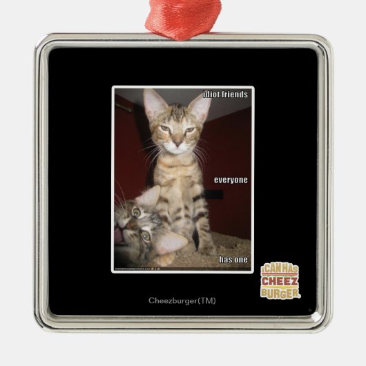 馬鹿の友人 メタルオーナメント (正面)