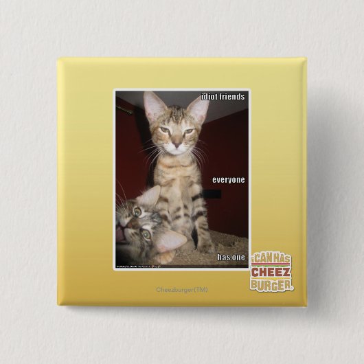 馬鹿の友人 缶バッジ (正面)