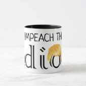 馬鹿の反切札のコーヒー・マグを弾劾して下さい マグカップ (中央)