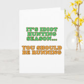 馬鹿の狩猟期 カード (黄色い花)