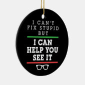 馬鹿は直せないが君に見せ救済る セラミックオーナメント (右)
