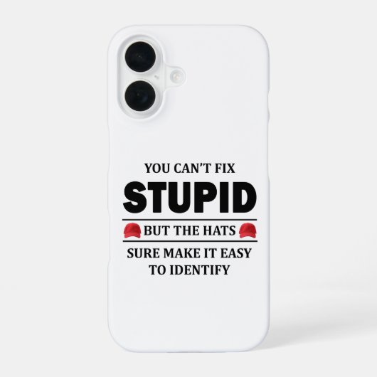 馬鹿は直せない iPhone 16ケース (裏面)