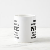 馬鹿は私を許さない 面白いマグカップ コーヒーマグカップ (中央)