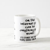 馬鹿を選択 Funny Mug または トラベルマグ コーヒーマグカップ (正面右)