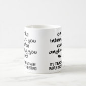 馬鹿を選択 Funny Mug または トラベルマグ コーヒーマグカップ (中央)