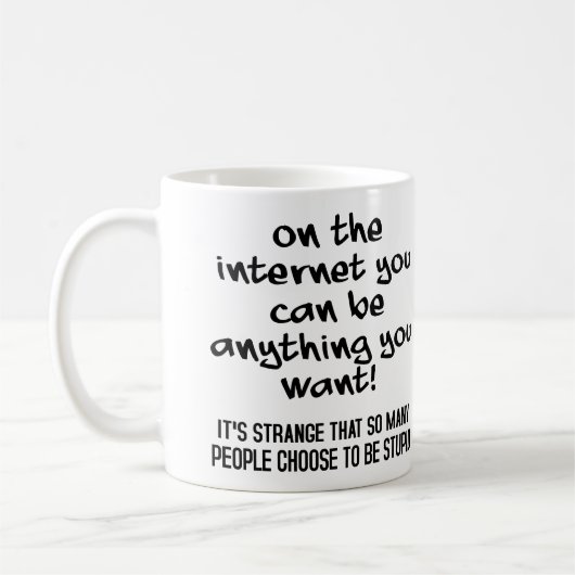 馬鹿を選択 Funny Mug または トラベルマグ コーヒーマグカップ (左)
