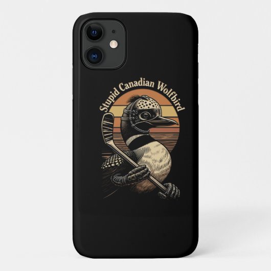 馬鹿カナダオオカミ鳥 Case-Mate iPhoneケース (裏面)