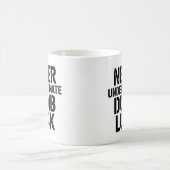 "馬鹿力は偉大" 格言 コーヒーマグカップ (中央)