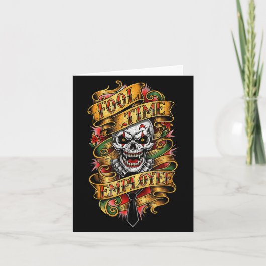 馬鹿時間社員面白オフィスユーモア カード (正面)