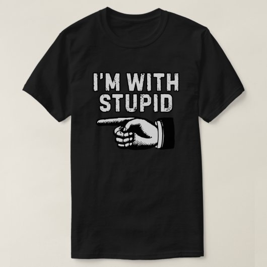 馬鹿野郎 ブラック&ホワイト Tシャツ (デザイン正面)
