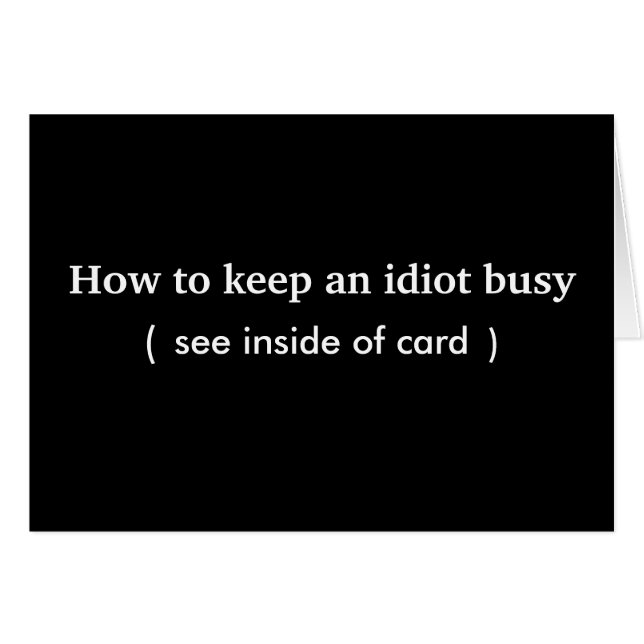 馬鹿。 カード (正面横)