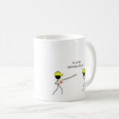 馬鹿。 私は持って来ます私にネイル銃を言いました コーヒーマグカップ (正面右)