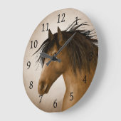 馬11 ラージ壁時計 (傾斜)