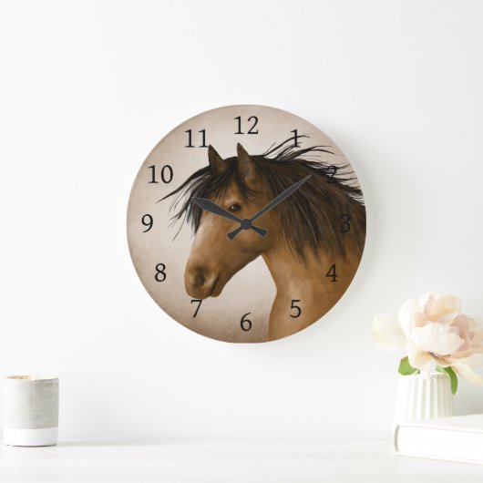 馬11 ラージ壁時計 (ホーム)