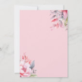 馬2ndバースデーピンクフローラガールサドルアップ 招待状 (裏面)