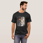 馬3馬の月3ウルフ Tシャツ (正面フル)