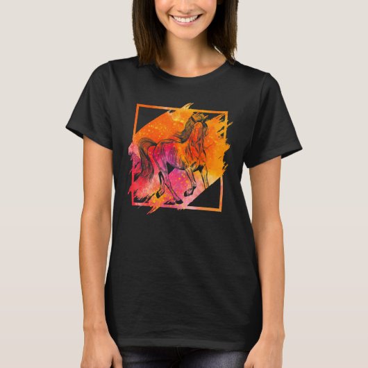 馬 おもしろ 格言 馬_10 Tシャツ (正面)