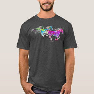 馬 おもしろ 馬 アート マジック 野生 馬 ギフト Tシャツ