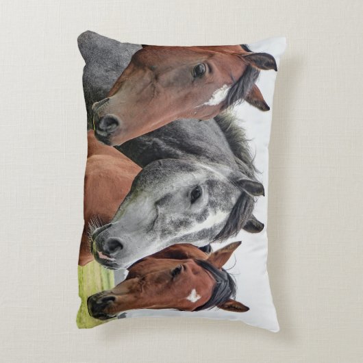 馬 アクセントクッション (裏面(縦))