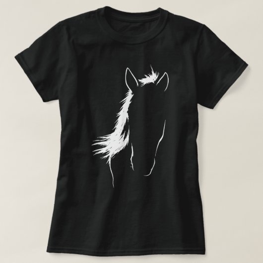 馬 アート 馬術 馬好き 騎手 乗馬 Tシャツ (デザイン正面)