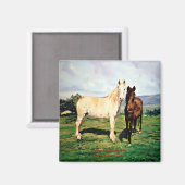 馬/ウマ/Horses マグネット (正面/裏面)
