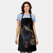 馬 エプロン (着用した状態)