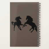馬 – カスタマイズ可能+テキスト/名前の追加 プランナー手帳 (裏面)