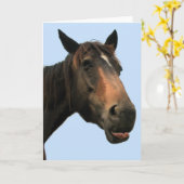 馬 カード (黄色い花)