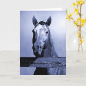 馬 カード (黄色い花)