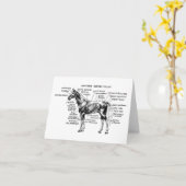 馬 カード (黄色い花)