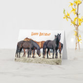 馬 カード (黄色い花)