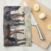 馬 キッチンタオル (四つ折り)