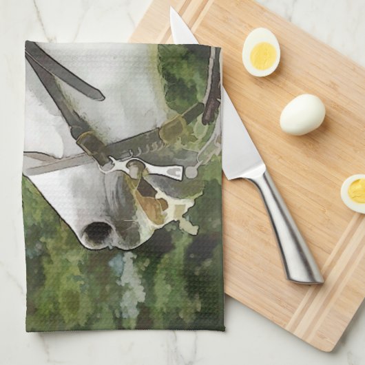 馬 キッチンタオル (四つ折り)