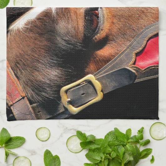 馬 キッチンタオル (折り畳み)