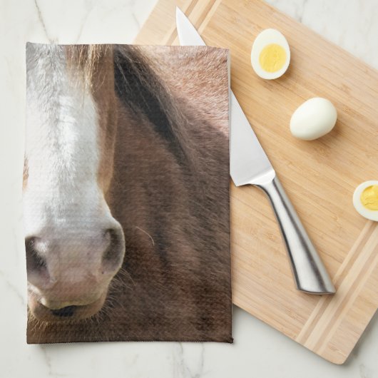 馬 キッチンタオル (四つ折り)