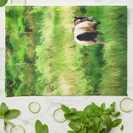 馬 キッチンタオル (折り畳み)