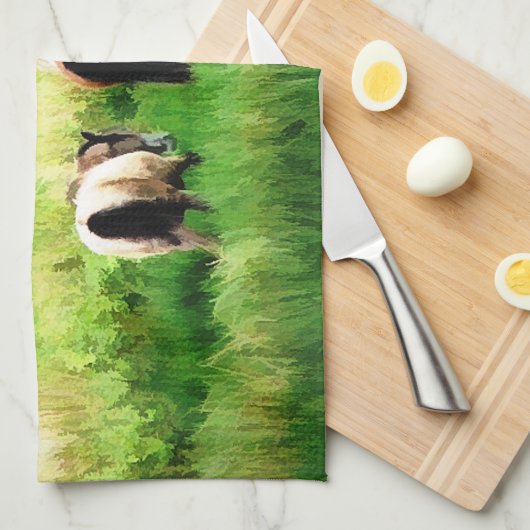 馬 キッチンタオル (四つ折り)