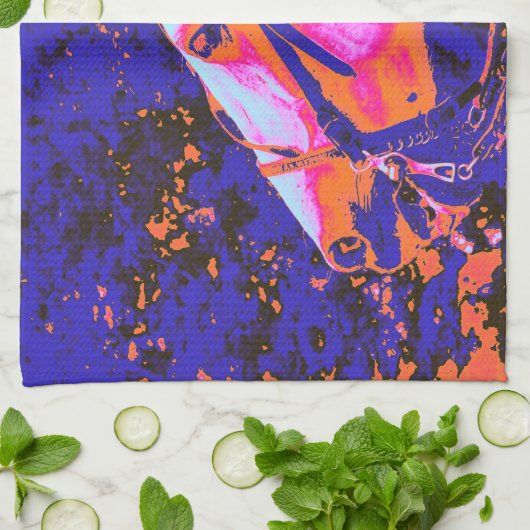 馬 キッチンタオル (折り畳み)