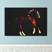 馬 キャンバスプリント (インサイチュ (ウッドフロア))