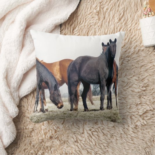馬 クッション (ブランケット)