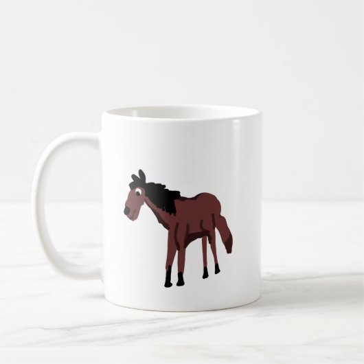 馬 コーヒーマグカップ (左)