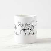 馬 コーヒーマグカップ (中央)