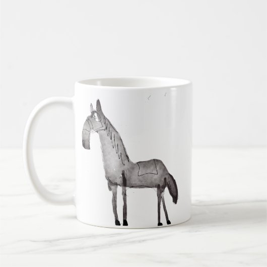 馬 コーヒーマグカップ (左)