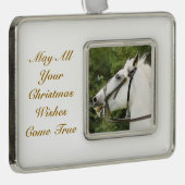 馬 シルバープレートフレームオーナメント (右)